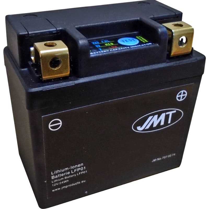 Batería de litio LiFePO4 JMT 12V-120A, 2Ah