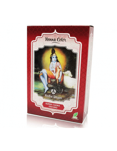 Radhe Shyam Super Caoba Oscuro Henna Polvo 100gr