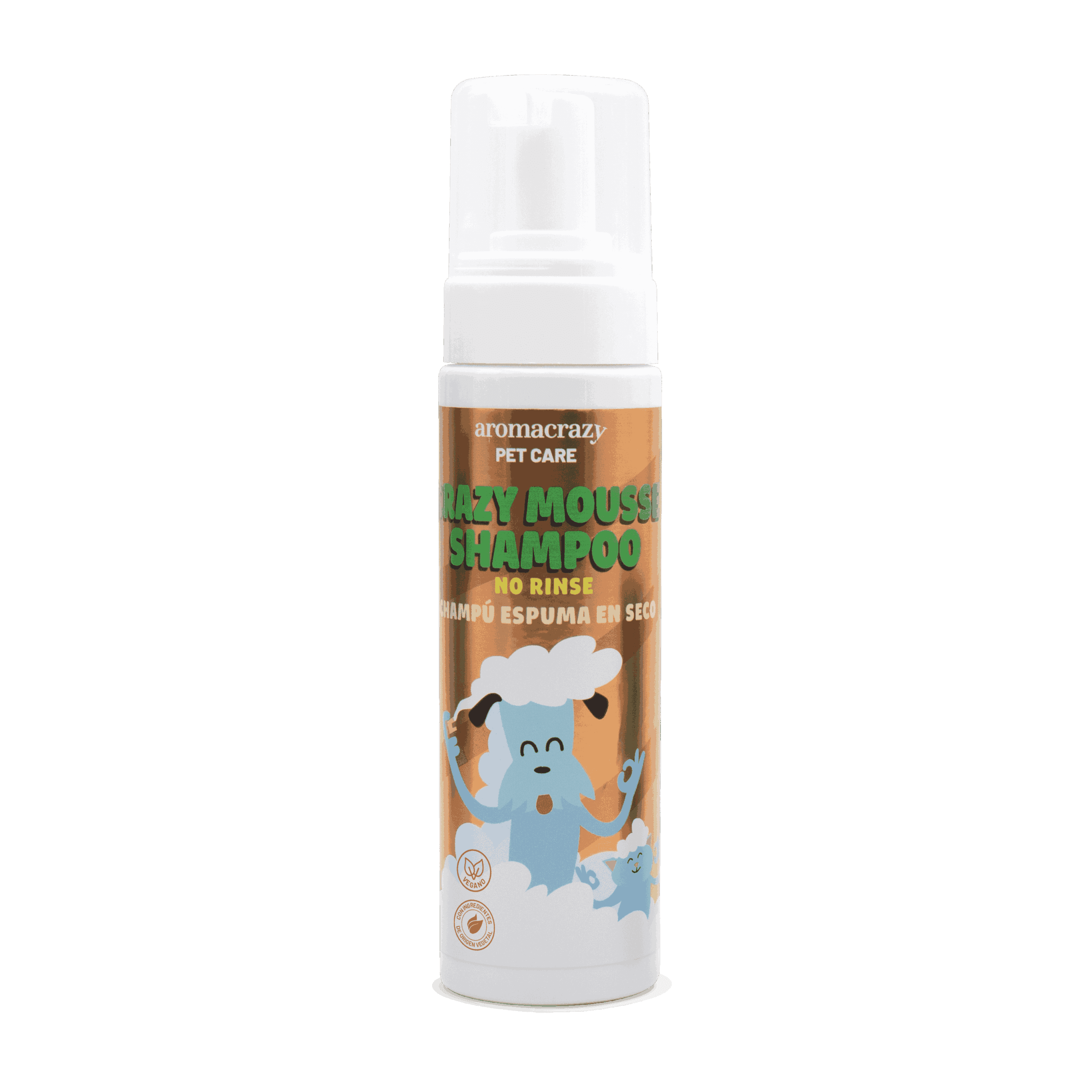 Champú Espuma en Seco Petcare 200ml