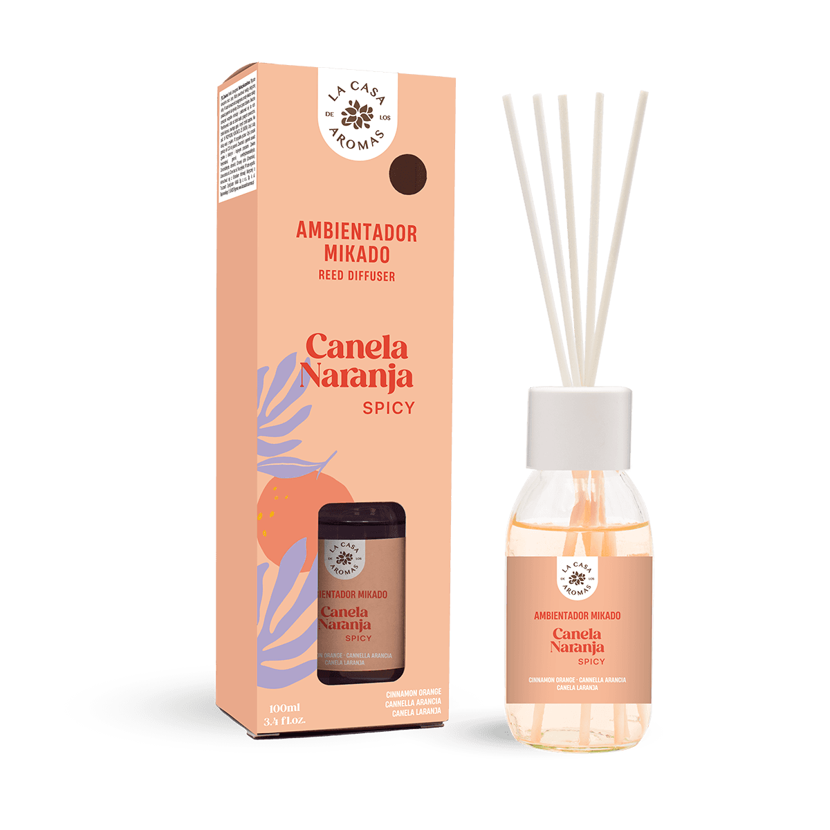 Ambientador Mikado Canela Naranja Intense - 100m