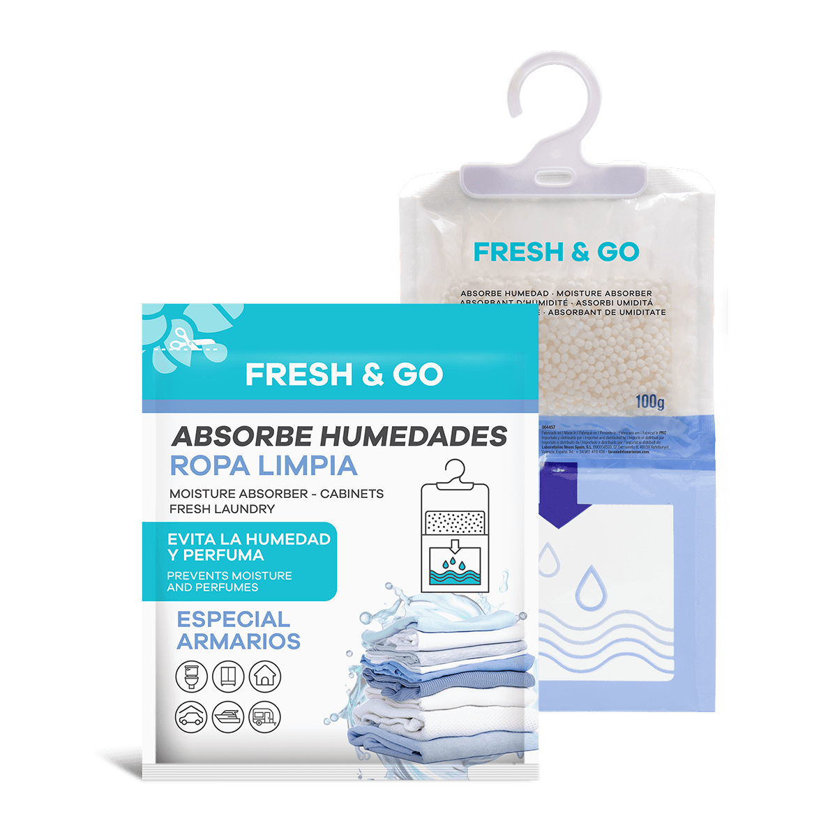 Absorbe Humedades Colgador Ropa Limpia 100g view 2