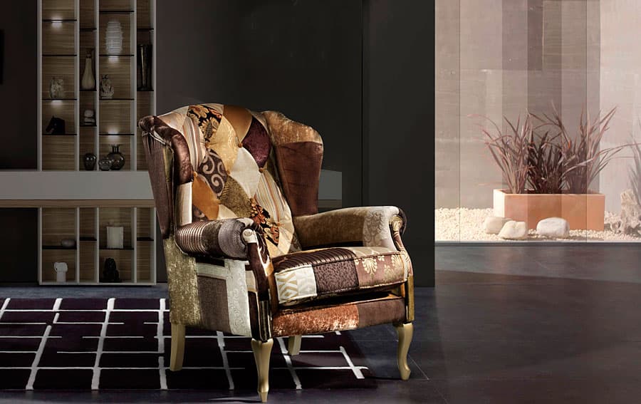 Orejero Patchwork capitone Oro