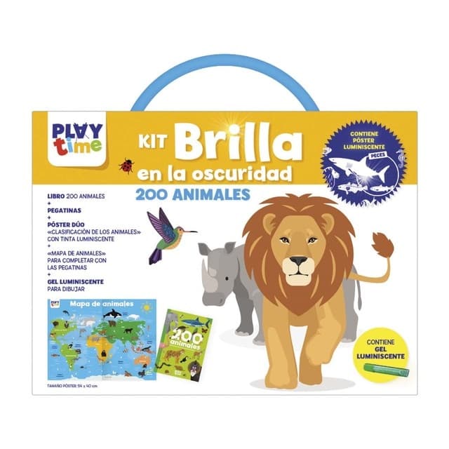 Playtime - kit brilla en la oscuridad animales.