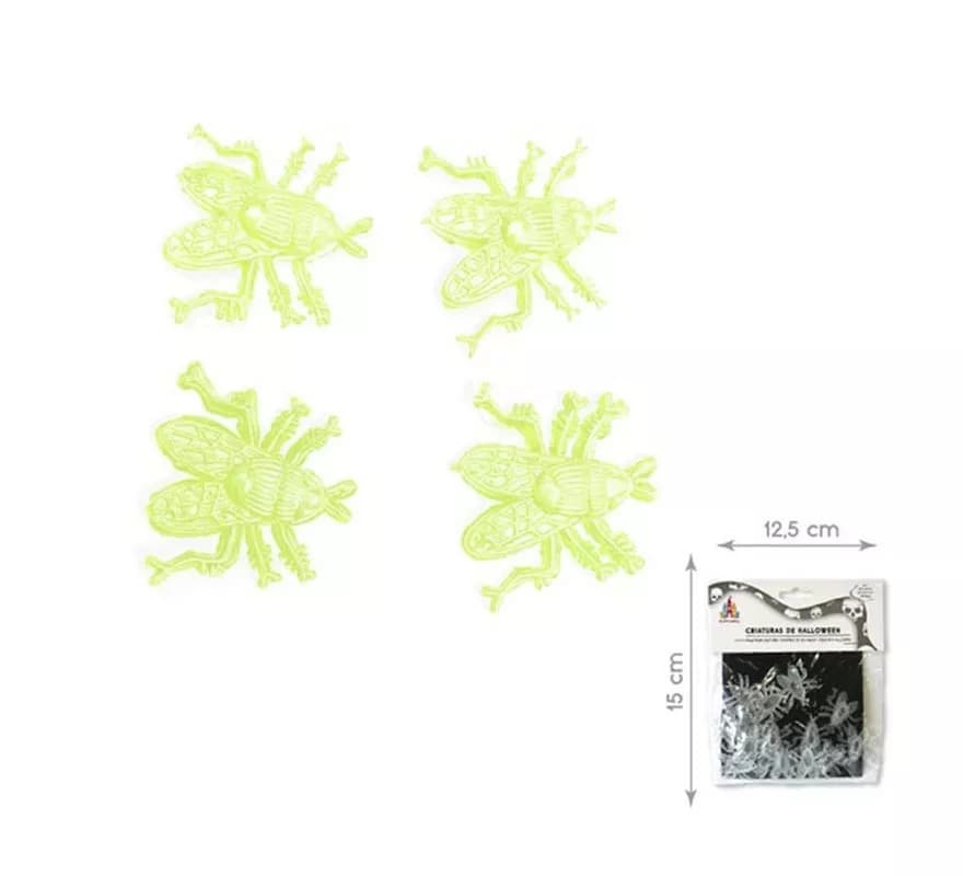 Pack de 16 Moscas fluorescentes