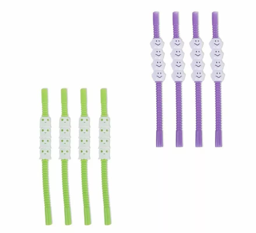 Pack de 4 Pajitas Boo en varios colores