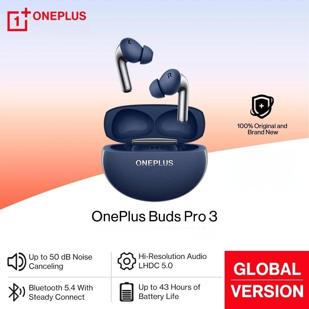 【2025 New】 OnePlus Buds Pro 3 Global Version TWS Bluetooth Earphone 50dB Noise Canceling Spatial Audio