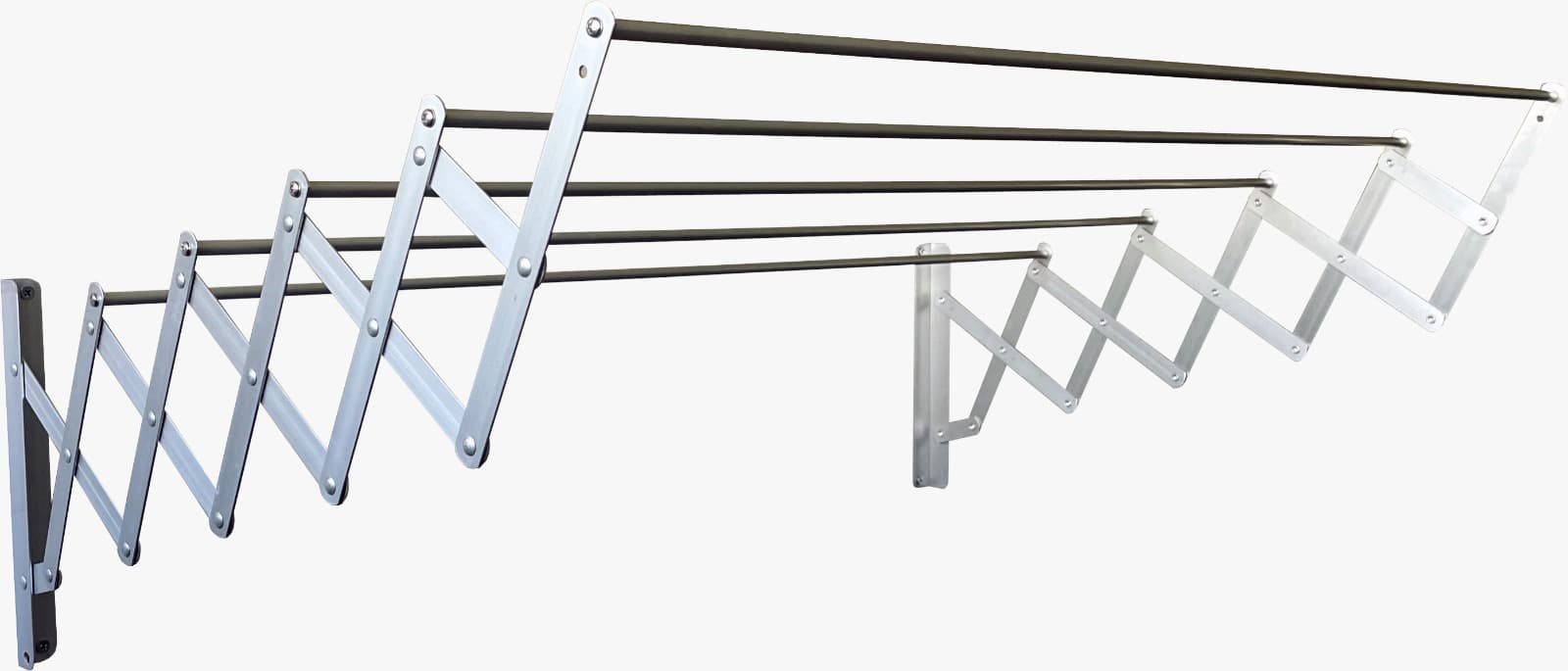 Tendedero extensible de aluminio scaleo 140cm
