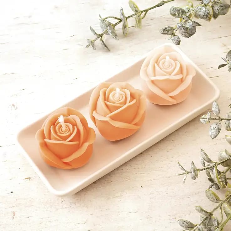 Kit para hacer velas en forma de flor