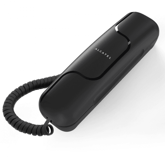 Teléfono de sobremesa góndola Alcatel T06, Ultra Slim, negro