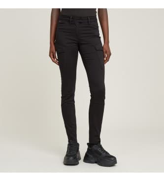 G-Star para mujer. D16828-D950-6484 Pantalón Blossite G-Shape Army High Skinny negro (27/34), Casual, Algodón