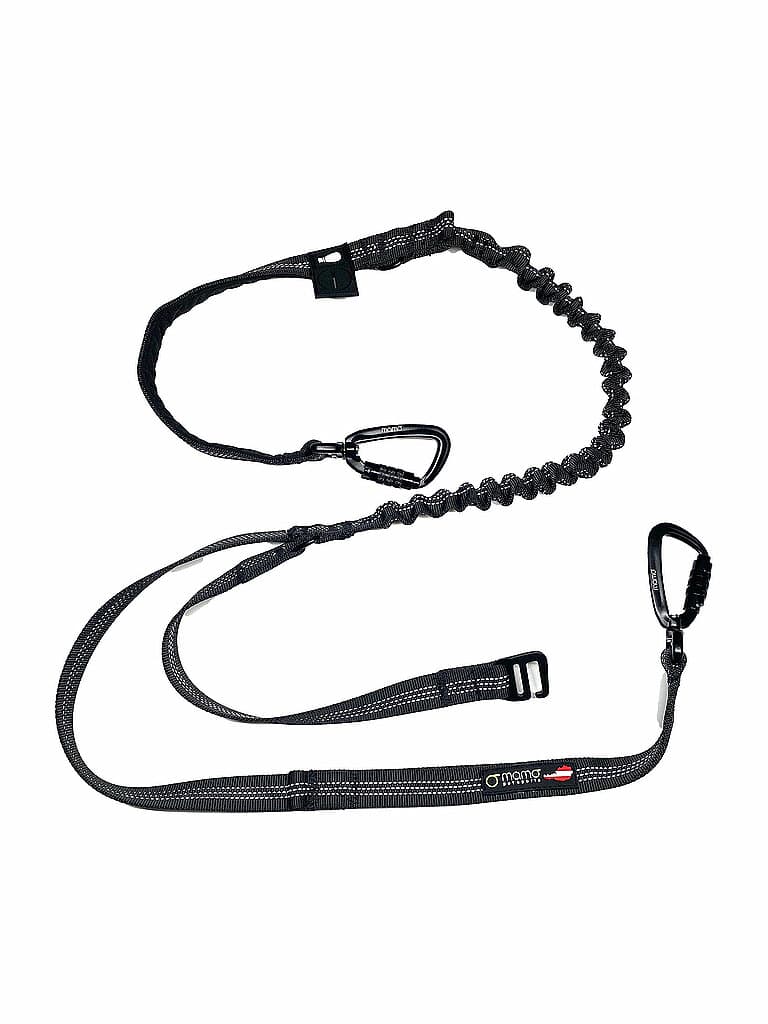 MAMO PET SPORTS Correa para perro Mamo Switch Leash Austria Edition negro | 150/2,5CM