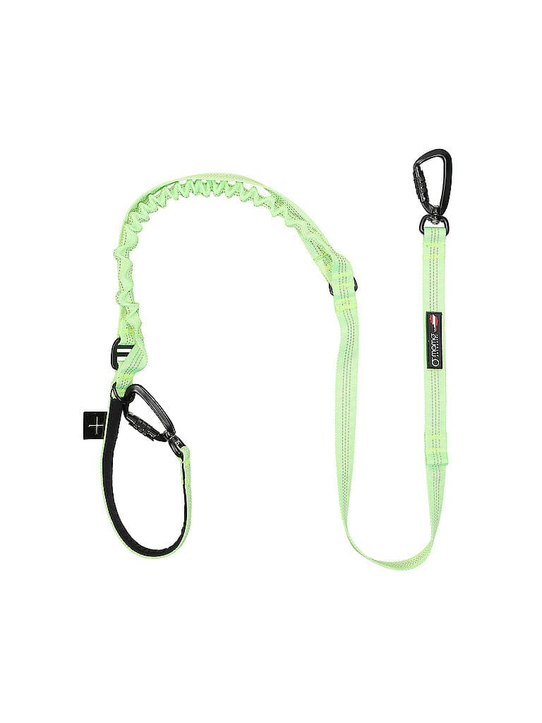 MAMO PET SPORTS Correa para perro con mosquetón de aluminio bloqueable 150/2cm verde