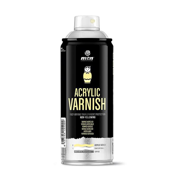 Spray MTN PRO Barniz Acrílico Brillante 400 ml