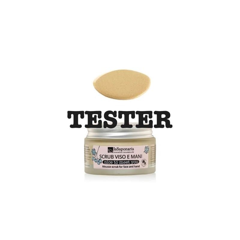 TESTER - Scrub Mousse viso e mani Nice to Meet You