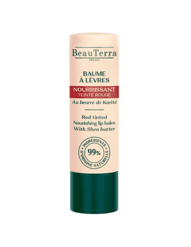 Beauterra Bálsamo Labial Nutritivo Tinte Rojo 4g - Mayoli