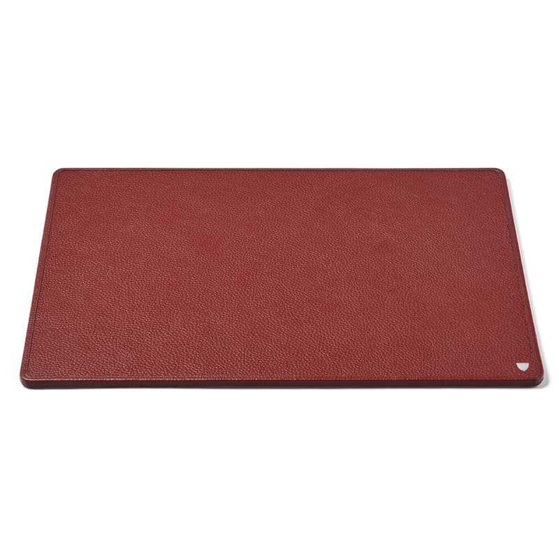 Aspinal of London A3 Desk Pad in Merlot Pebble