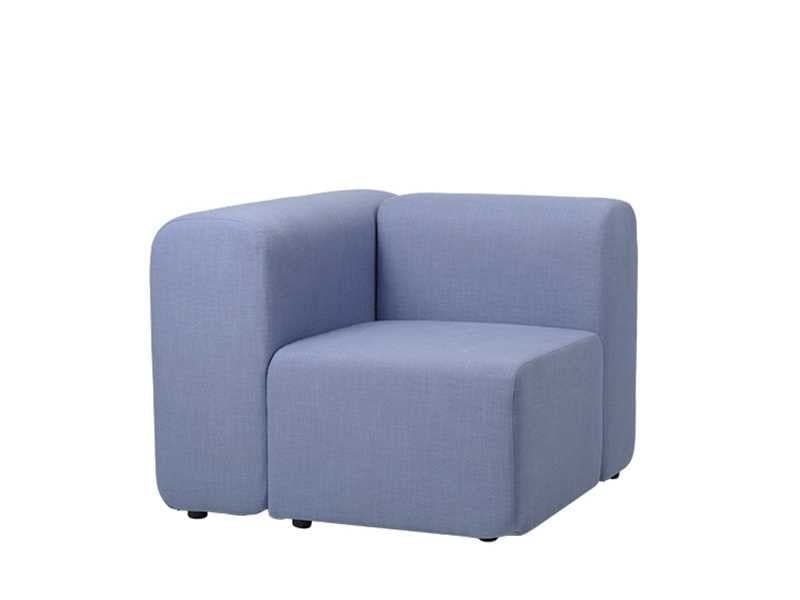 Broste Copenhagen Módulo de sofá Lagoon esquina derecha - azul claro