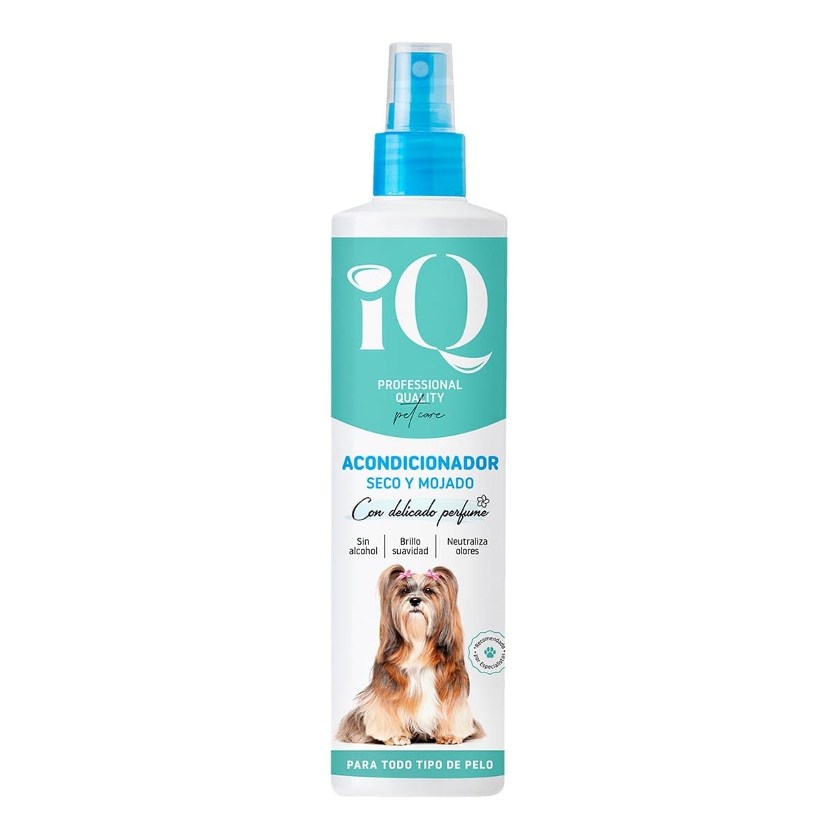 IQ - Acondicionador seco y mojado IQ para perros y gatos 300 ml.