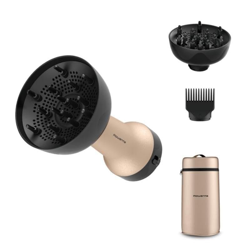 Secador de Pelo Rowenta CV7D30E0 Iónico con Difusor 700W 2 Velocidades Oro