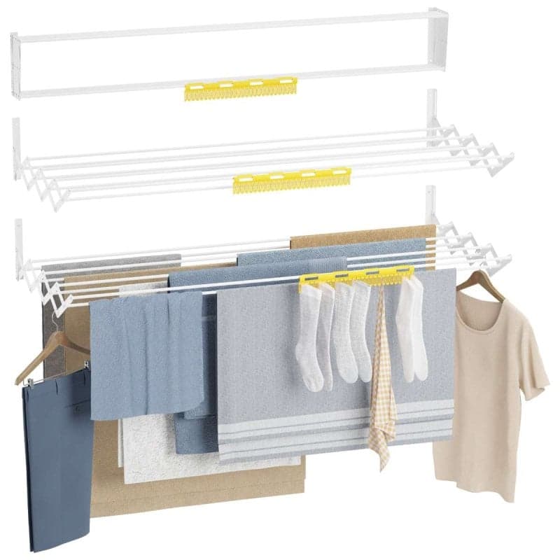 Newlux Wall V120 Tendedero Plegable Pared Blancoblanco