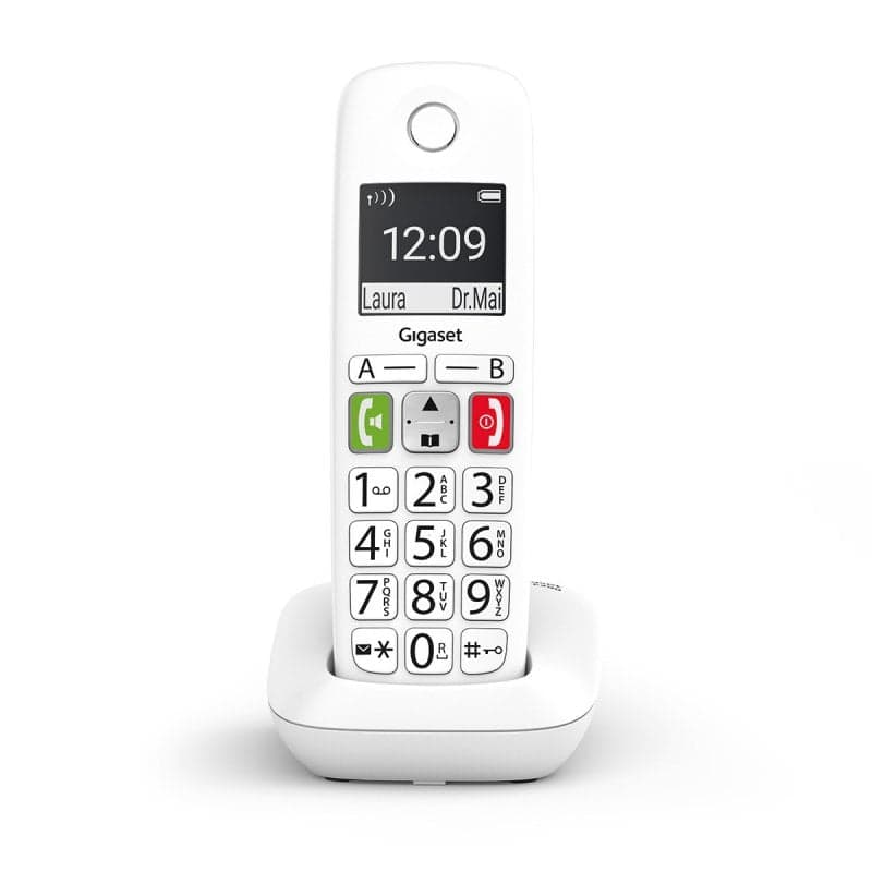 Gigaset E290 Teléfono Inalámbrico Teclas Grandes Blanco