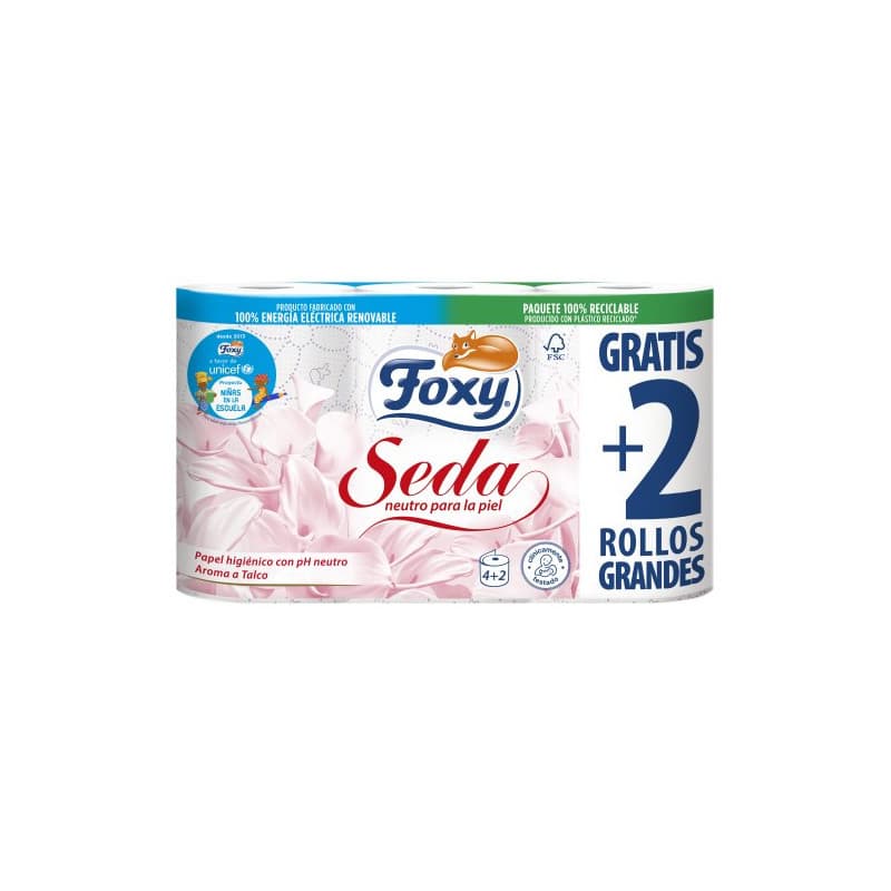 Papel Higiénico De 3 Capas Seda - Foxy