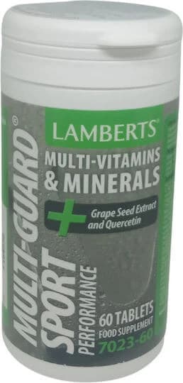 Lamberts Multi-Guard Sport Multivitamin for Energy, Immune & Nervous System Strengthening 60 Comprimidos