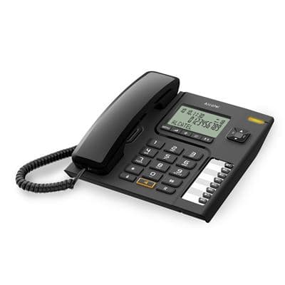 Teléfono Alcatel Corded T76 Negro