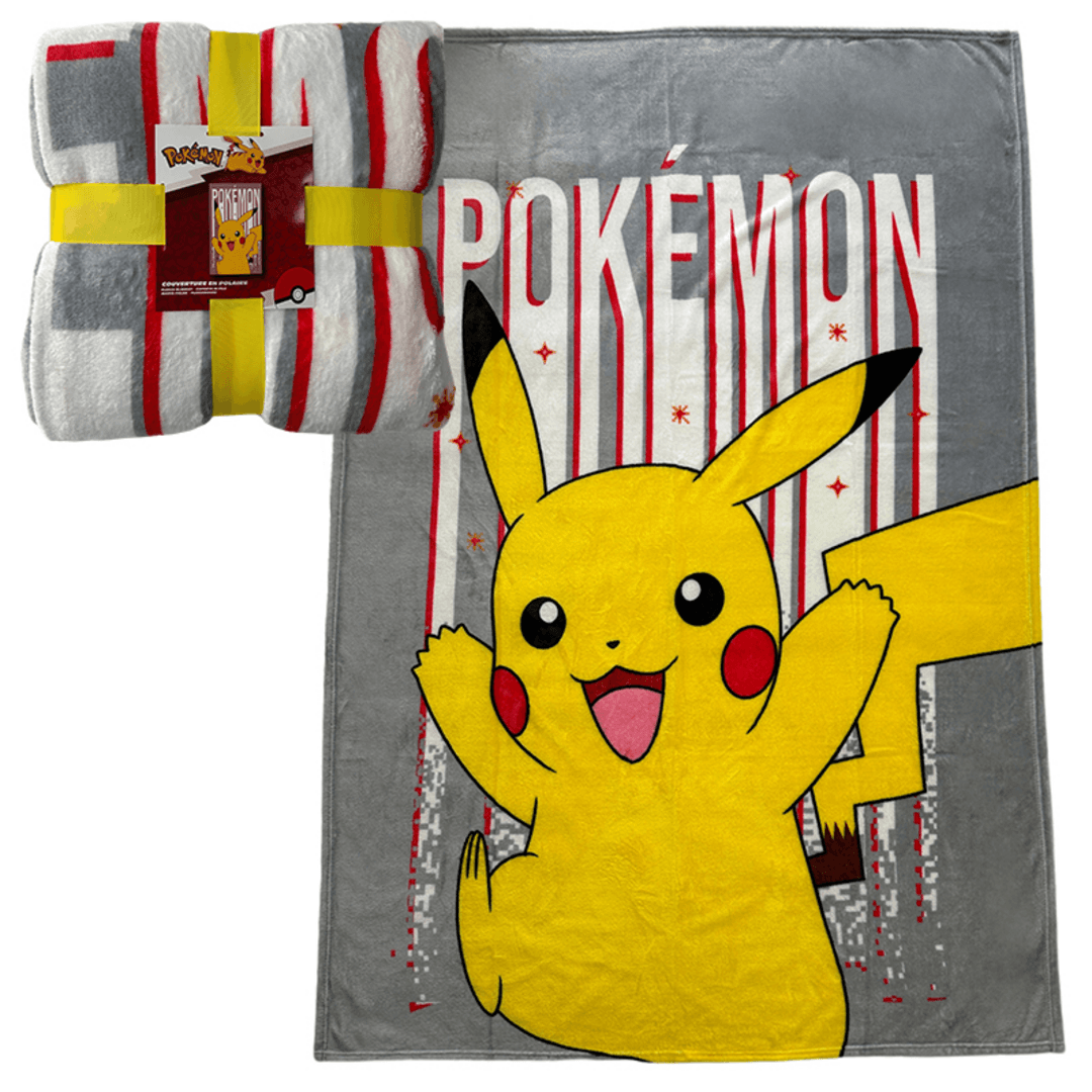 Pokémon - Manta Lana Coral Ultrasuave 130X180 cm Pikachu