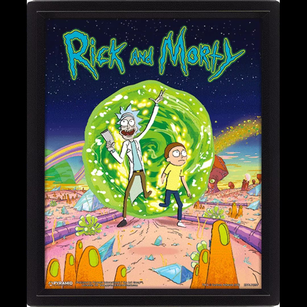 Rick & Morty - Póster 3D Portal