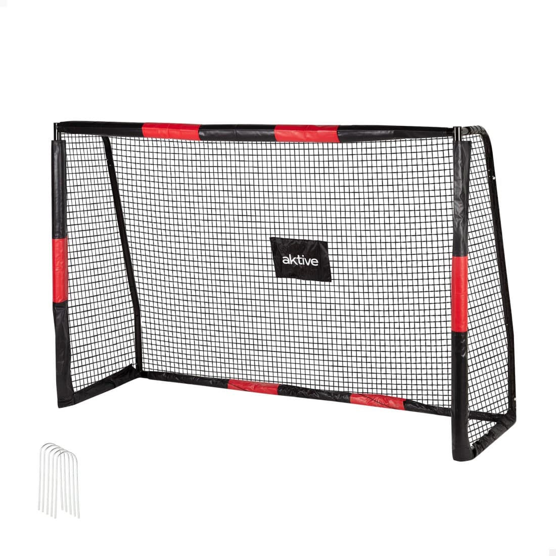 Portería de fútbol 180x60x120cm estructura con protección y 5 piquetas