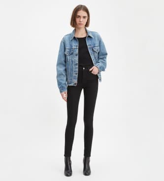 Levi's para mujer. 56041-0028 Jean 310 Superestrecho Moldeador negro (26/30), Casual, Algodón