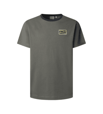 Pepe Jeans para hombre. PM5010320 Camiseta Soren verde (S), Casual, Algodón, Manga corta
