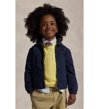 Polo Ralph Lauren para niño. 322934661002 Chaqueta Bayport de popelina de algodón marino (2años= 94/100cm), Casual, Clásico, moda infantil