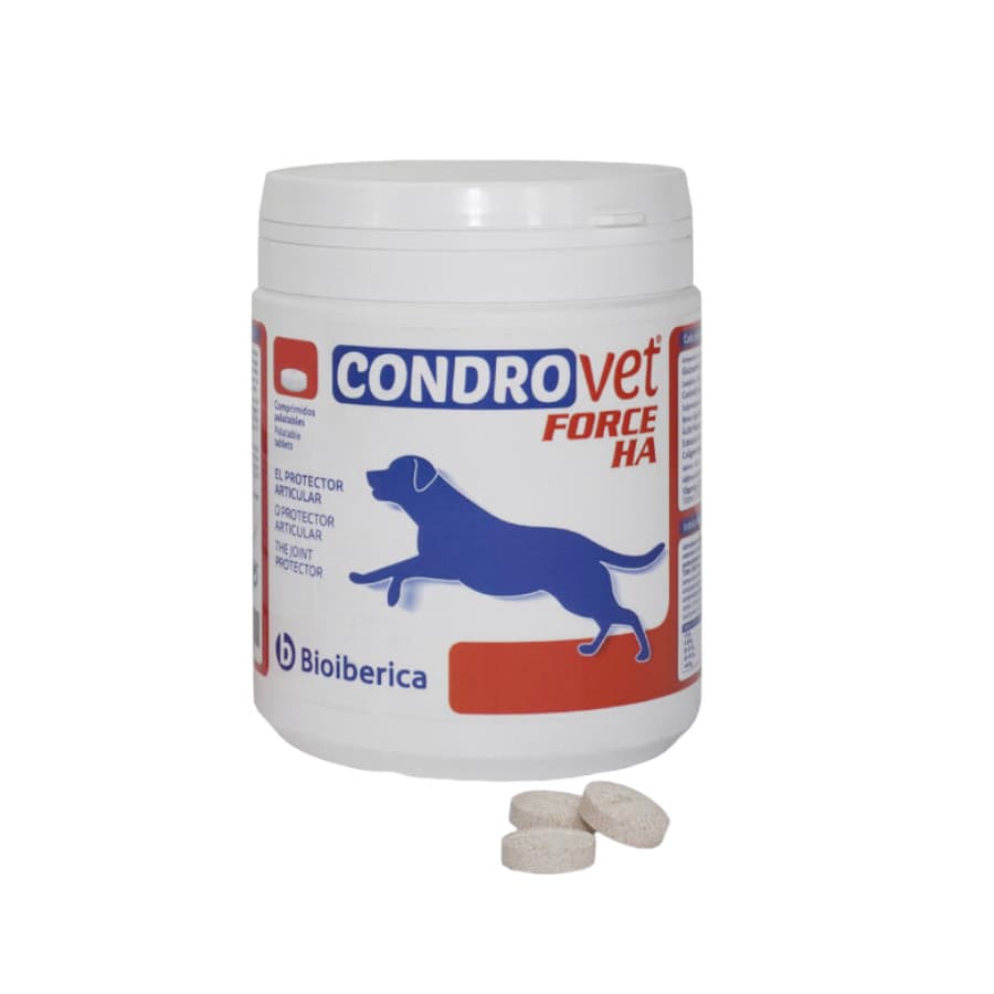 120 comprimidos Bioiberica Condrovet Force HA Condroprotector para el Desgaste Articular en perros