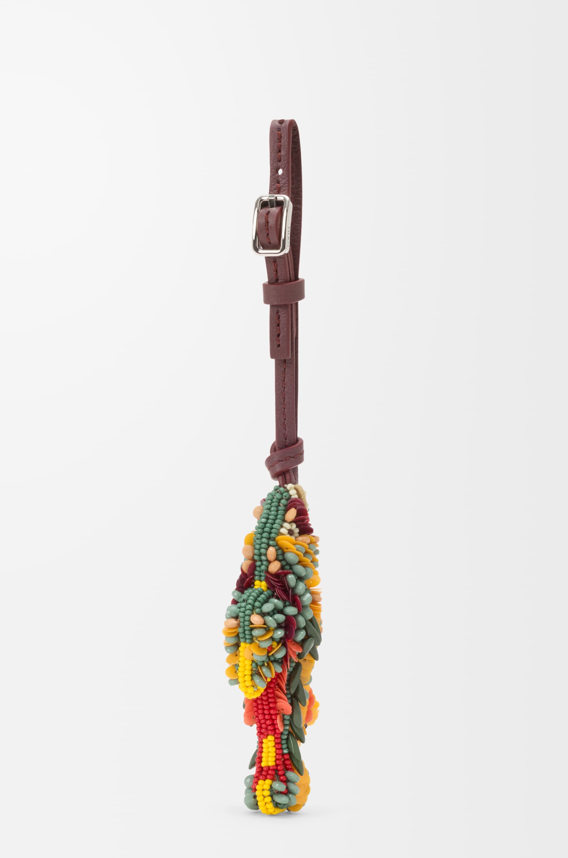 LOEWE - Charm Fish En Fieltro, Abalorios Y Piel De Cuero Mujer
