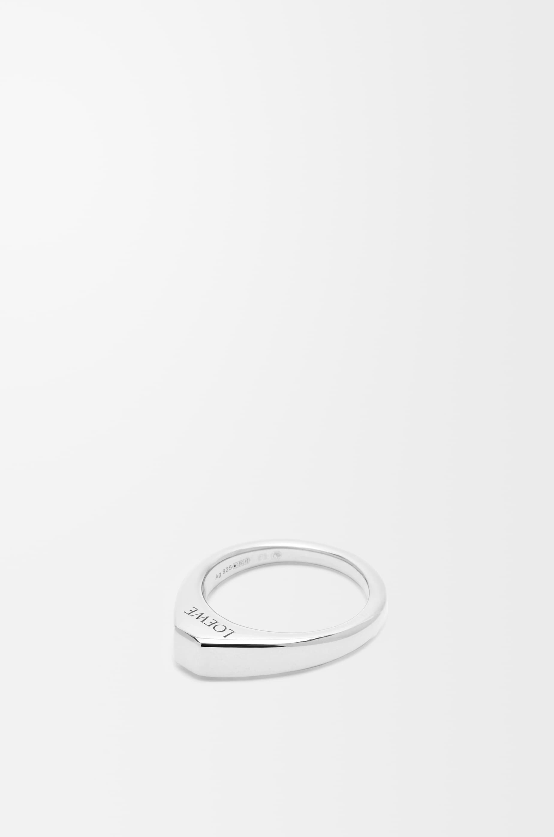 LOEWE - Anillo Stirrup En Plata De Ley Size:9 Mujer