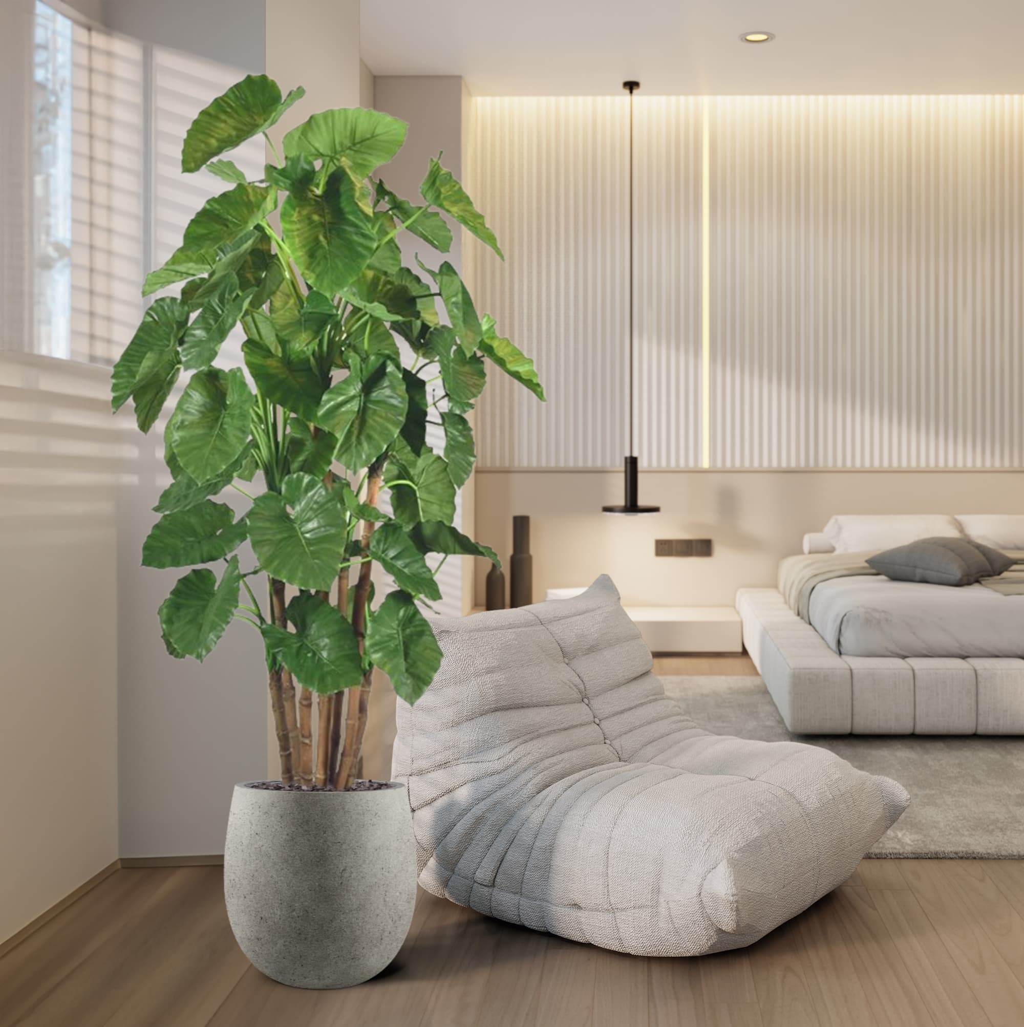 Alocasia Calidora Árbol artificial gigante deluxe 210 cm