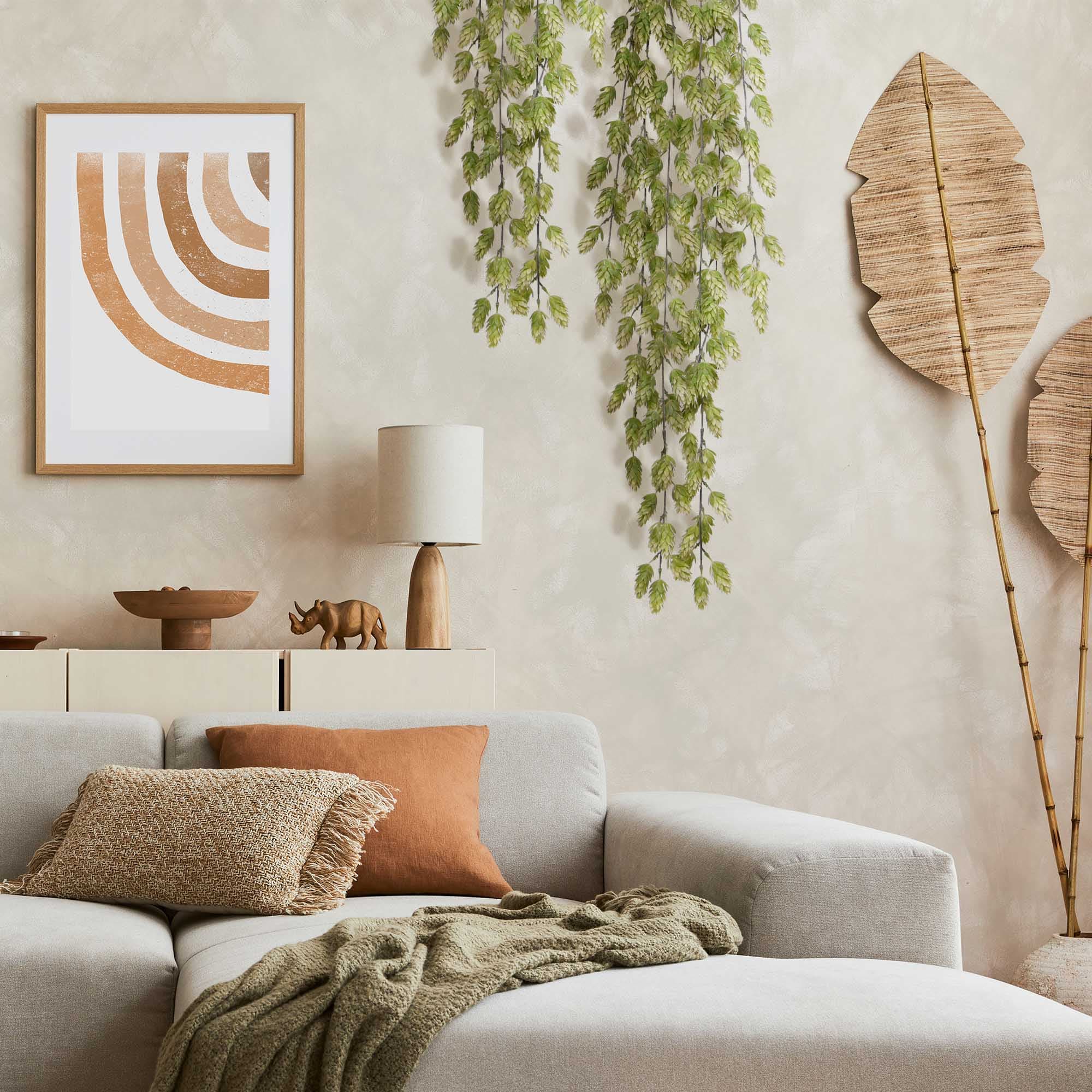 Lúpulo Planta Artificial de Pared 80cm