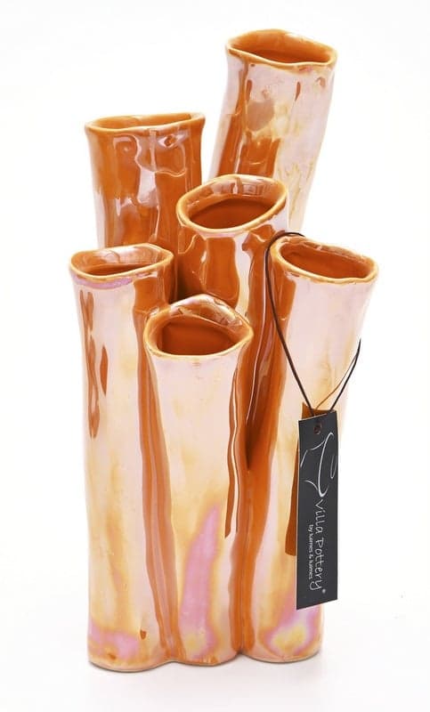 Jarrón New Juul porcelana 13x25cm naranja