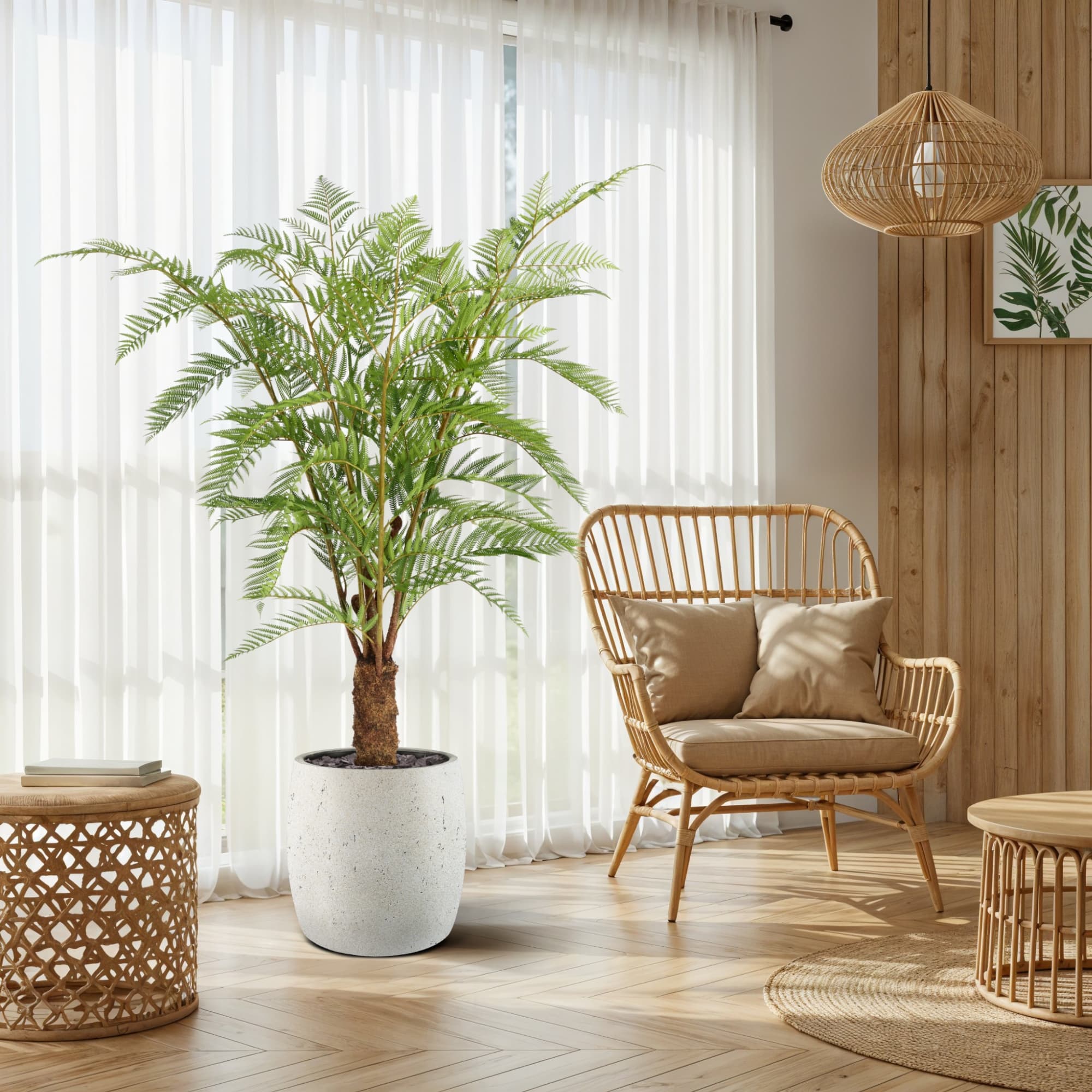 Palmera artificial Woodwardia Deluxe 150 cm