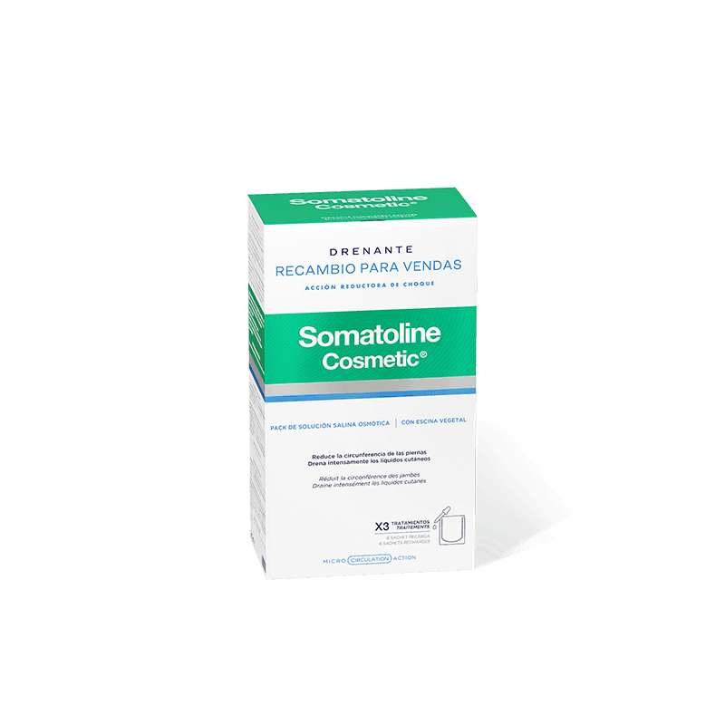 Pack de 3 recarga vendas reductoras drenantes