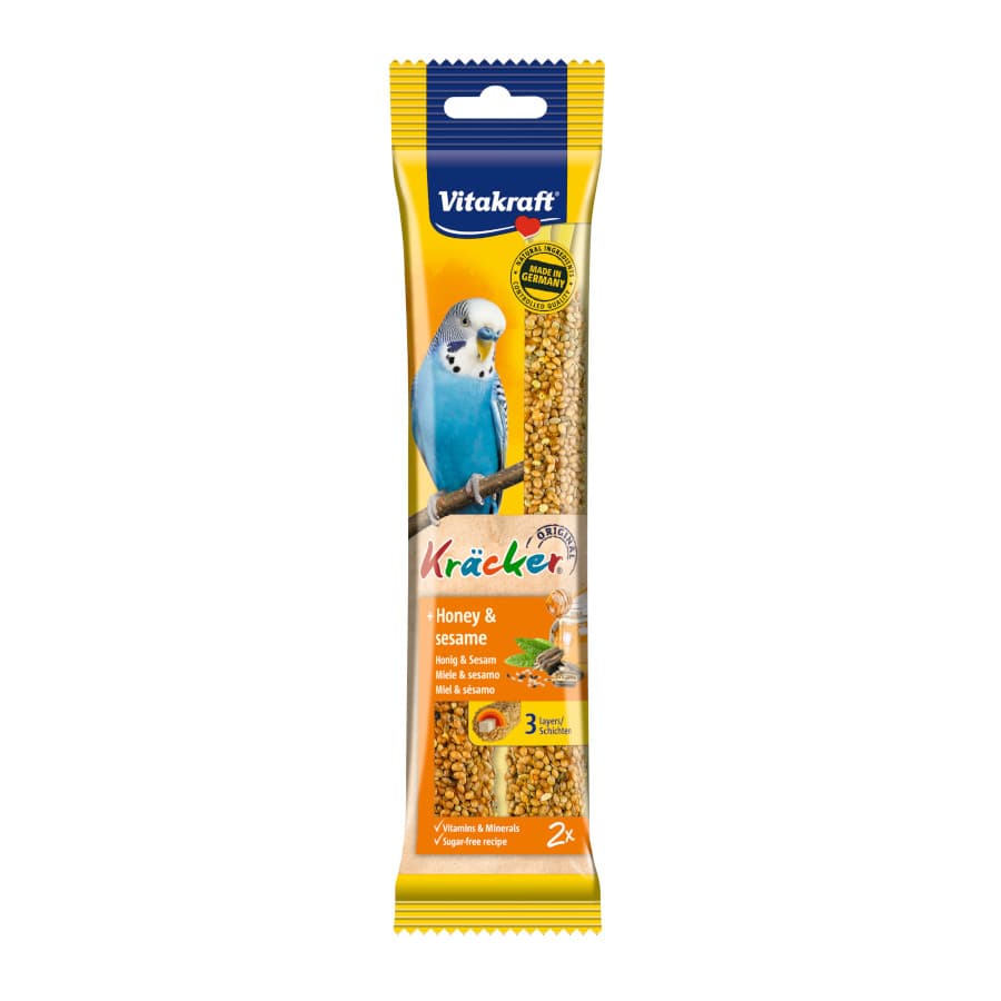 6 KG Vitakraft Kräcker Barritas de Miel y Sésamo para periquitos