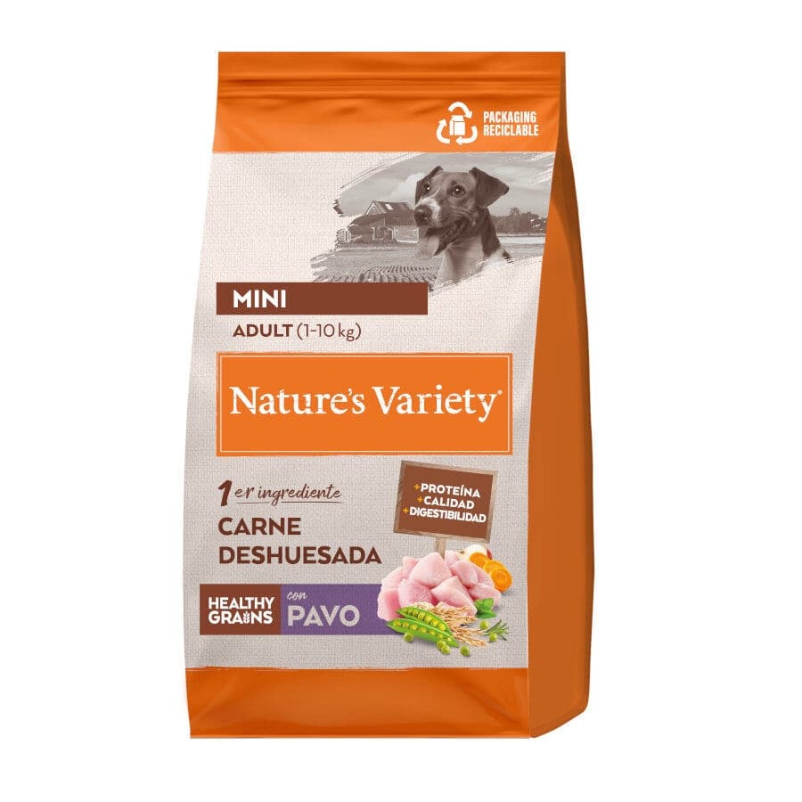 1.5 kg Nature's Variety Healthy Grain Adult Mini Pavo pienso para perros